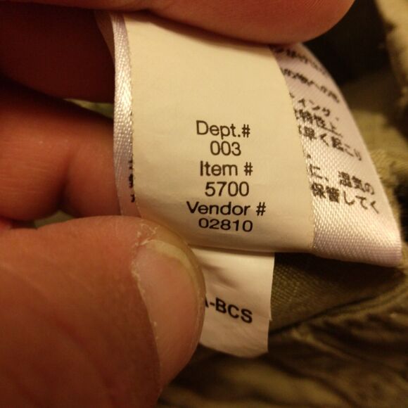 Eddie Bauer cargo pants mens 30x32 khaki tan ripstop surplus malt 5700 - Picture 9 of 11